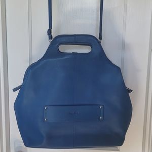 Delsey Gaite Personal Leather Tote - Purse - Carryon - Crossbody